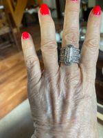 Magnifique bague argentée