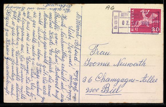 Cartoline postali: Niederwil, Vorderdorf, Strassenpartie mi – Usato da Berlin venduto da bartko-reher 1