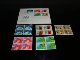 1 Sonderbrief + 5 Viererböcke Sonderpostmarken 1988