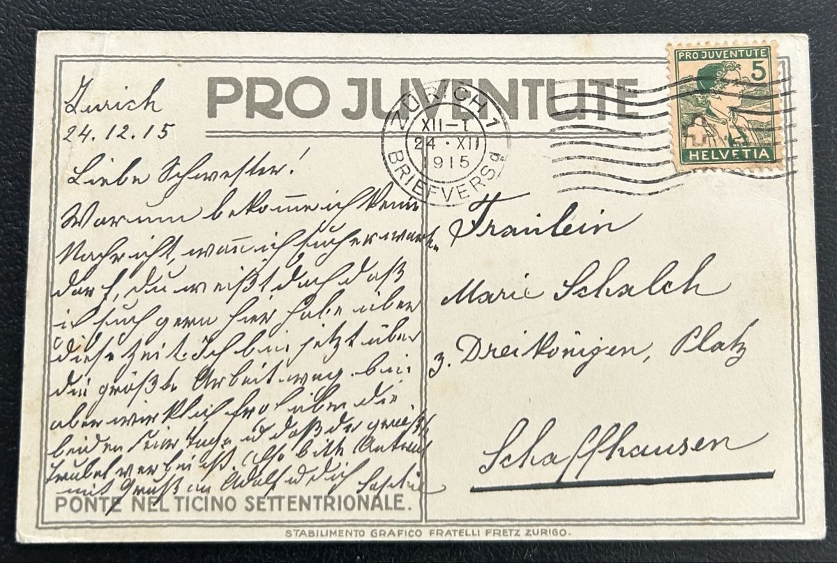 Ansichtskarten: Pro Juventute Karte 33 Ticino – Gebraucht aus Horw von Tellbub 1