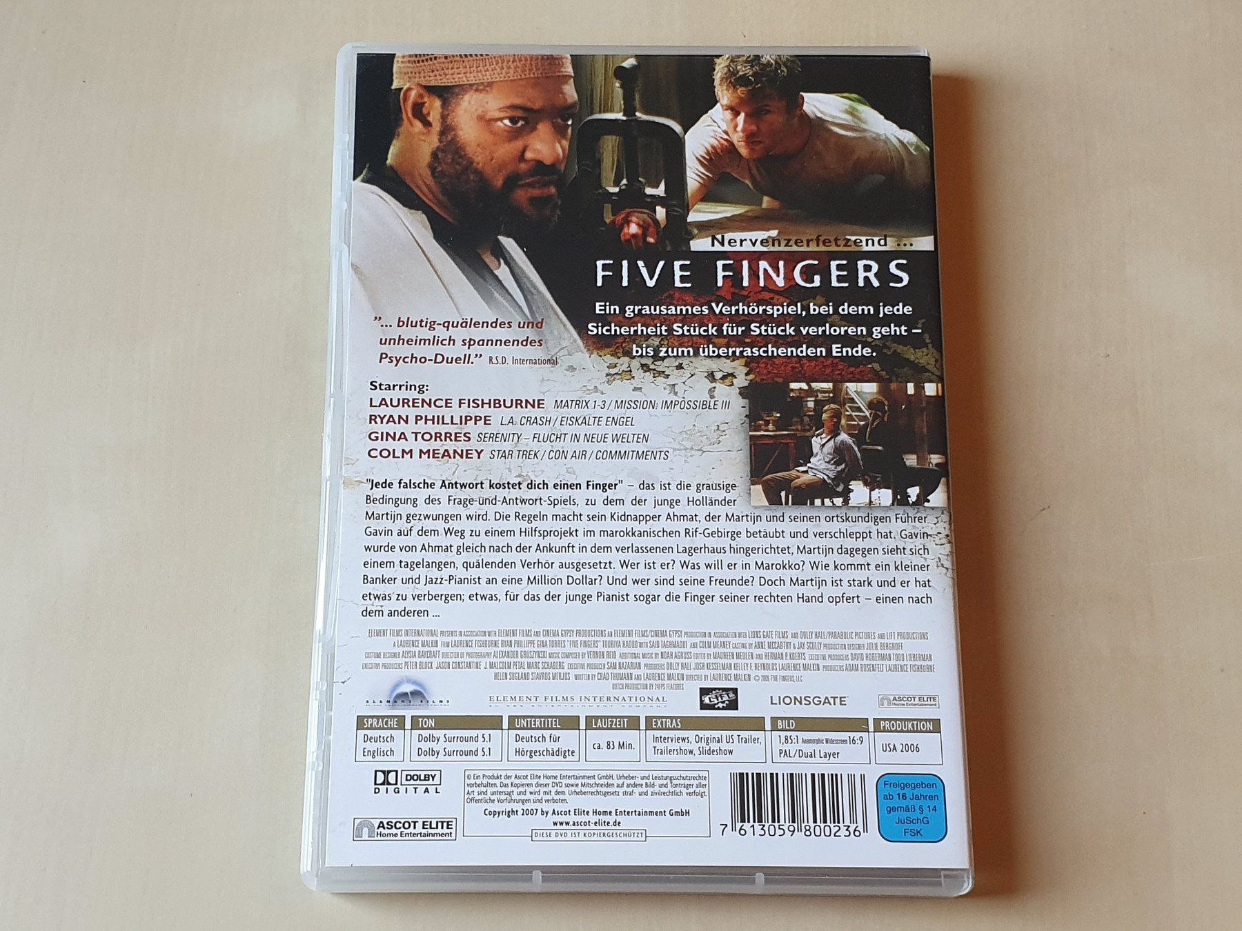 Tutti i DVDs: Five Fingers – Usato da Stansstad venduto da collectorsshop 1