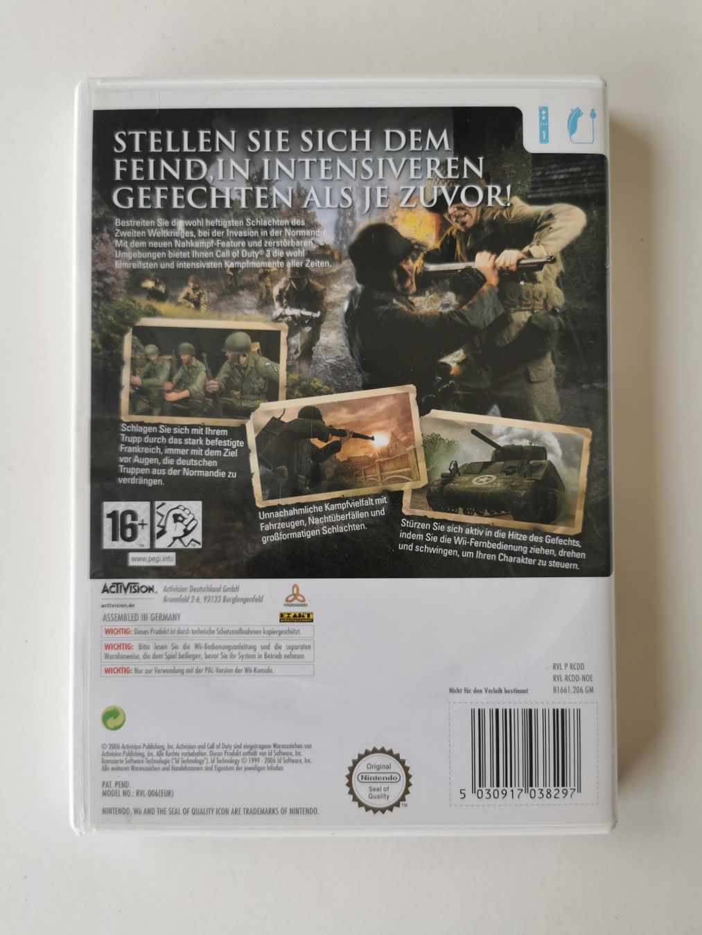 Nintendo Spiele: Wii - Call of Duty 3 – Gebraucht aus Lenzburg von eyworld 2