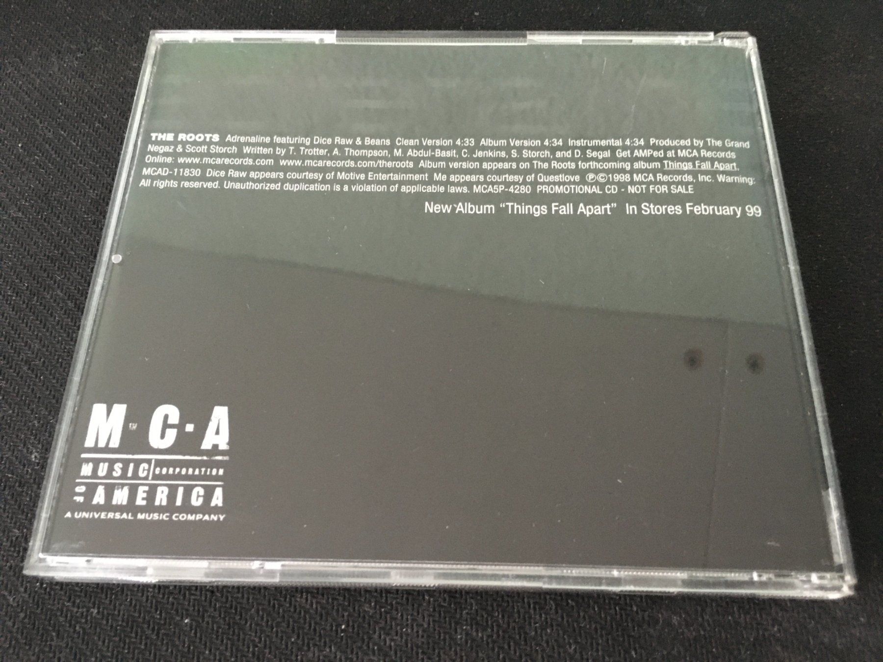 CD: The Roots - Adrenaline -CD- – Usato da St.Gallen venduto da MedienJoe 2