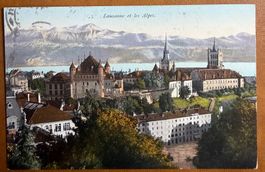 Lausanne - Quartier du Château - Belle vue de 1910
