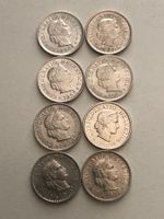 Lot mit 8 Stk. 5 Rp. 1964 -1971