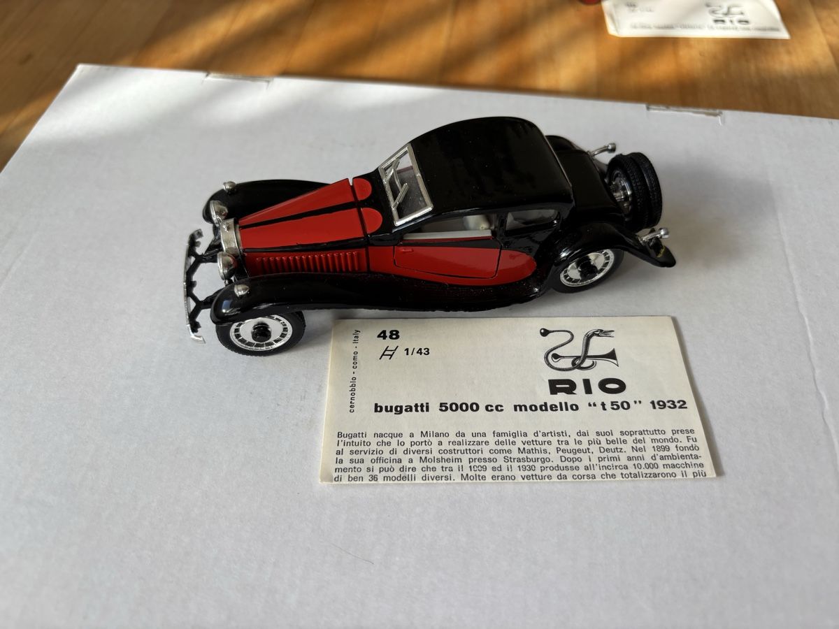 Rio Modellini d'auto: RIO Models 1:43 Oldtimer – Bugatti 5000cc 1932 – Nuovo (secondo la descrizione) da Zürich venduto da s0u9