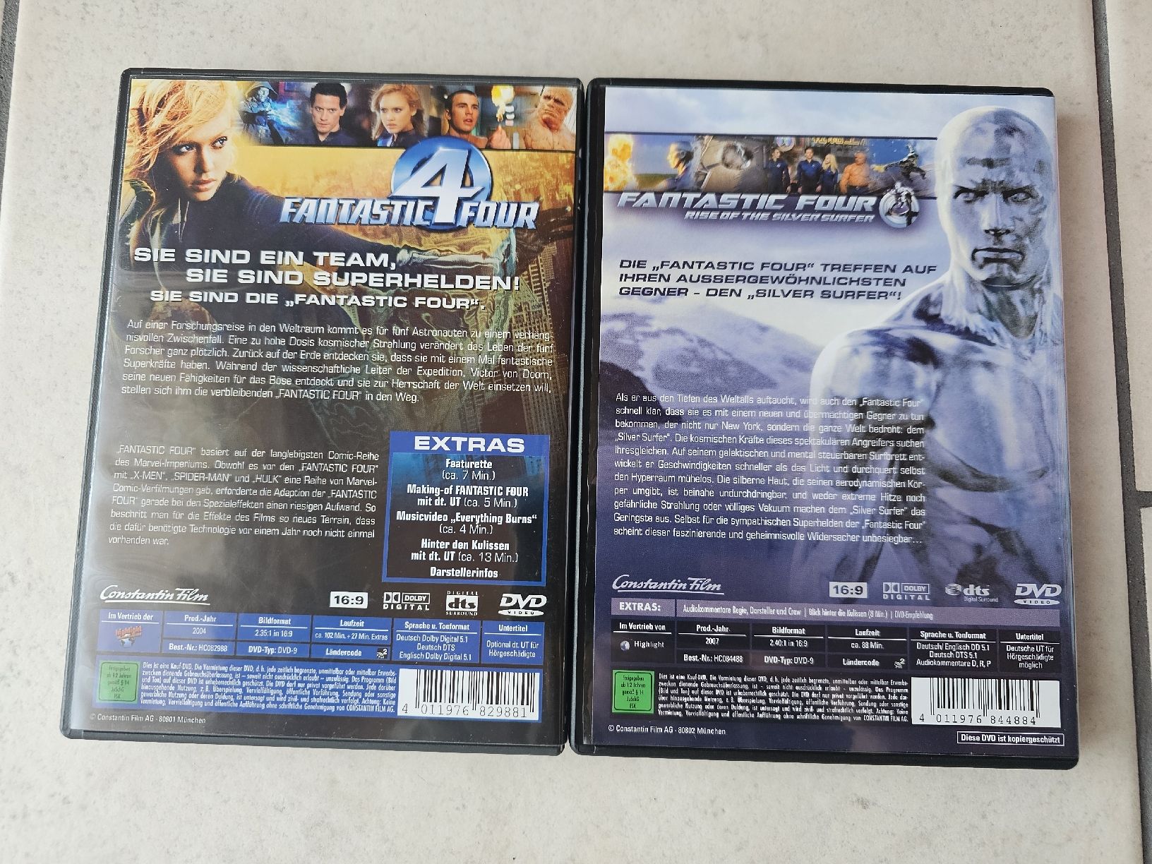 Alle DVDs: Fantastic Four  -  Teil 1 - 2 – Gebraucht aus Schneisingen von backstore24 1