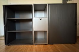 Bürogestell / Rolladenschrank 3 teilig
