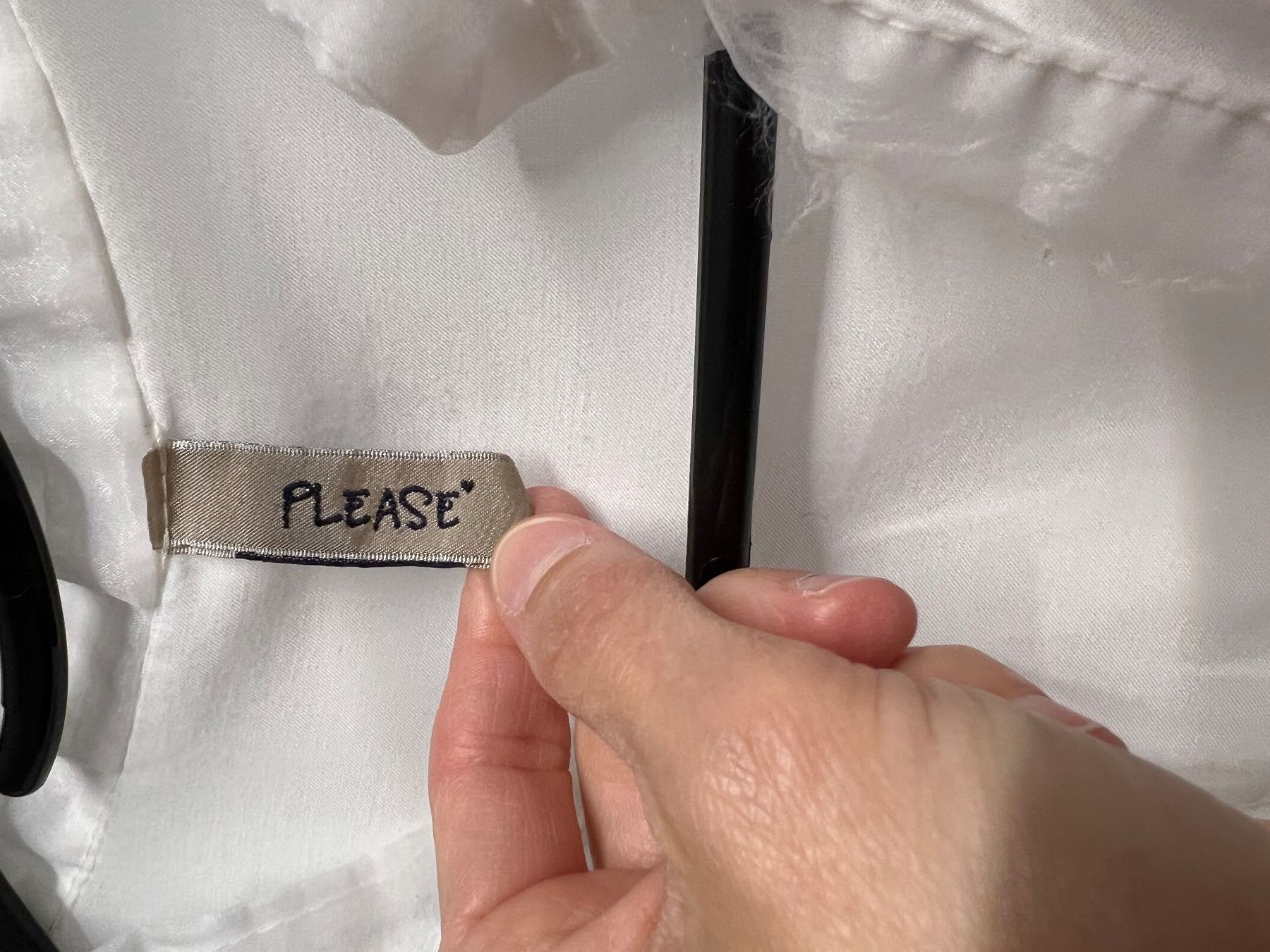 Please Jeans Camicette: Longbluse weiss von Please Gr. S – Usato da Meilen venduto da Masupilamy 2