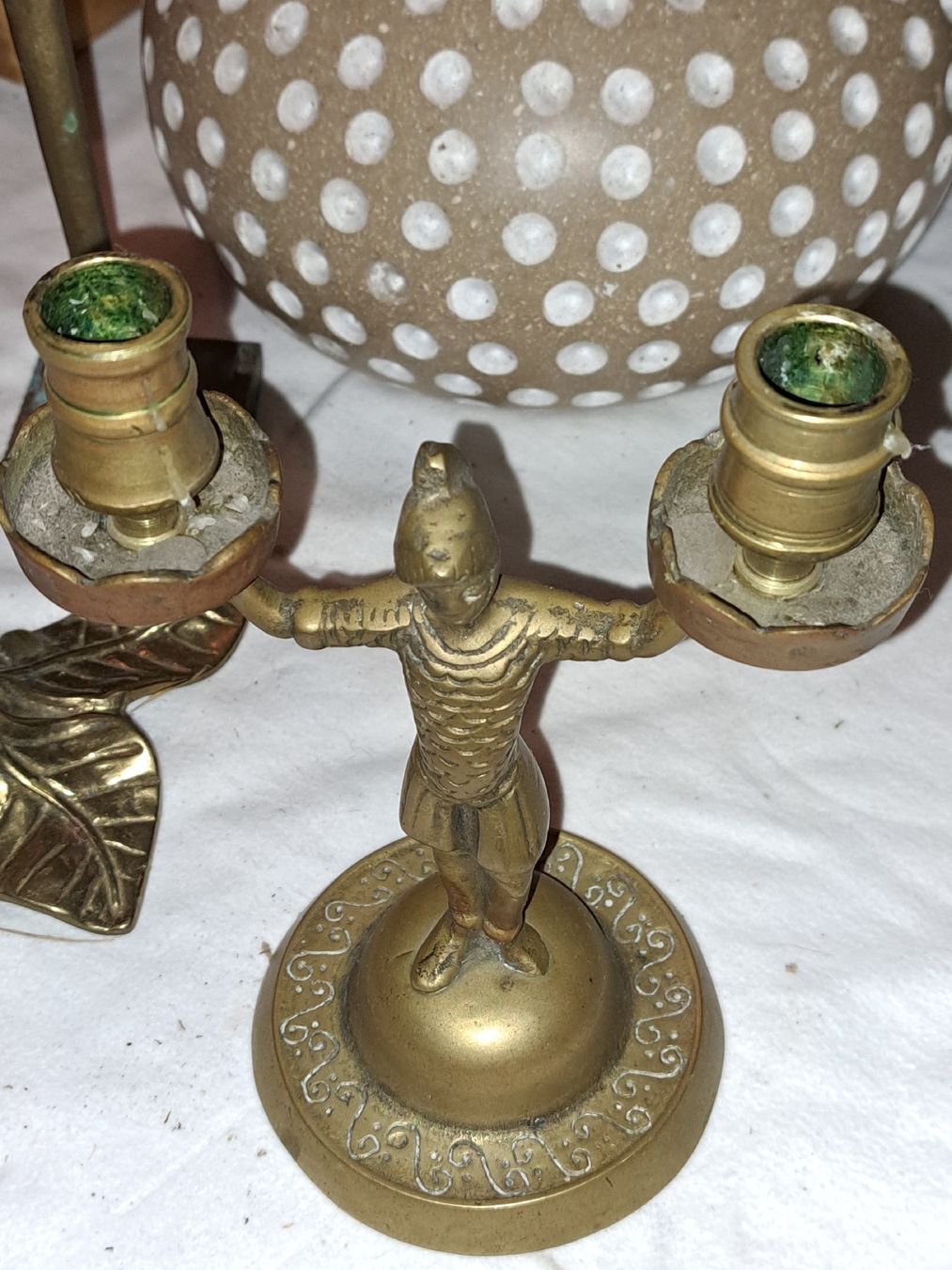 Portacandele: Antiker Kerzenständer aus Messing -  – Usato da Kölliken venduto da Upcycling-by-Mc-TAM 1