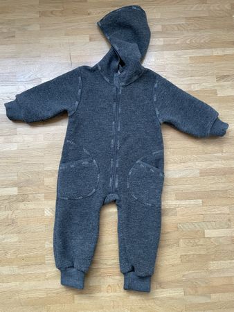 Engel Wollwalk Overall 74/80 Schwarz/Grau