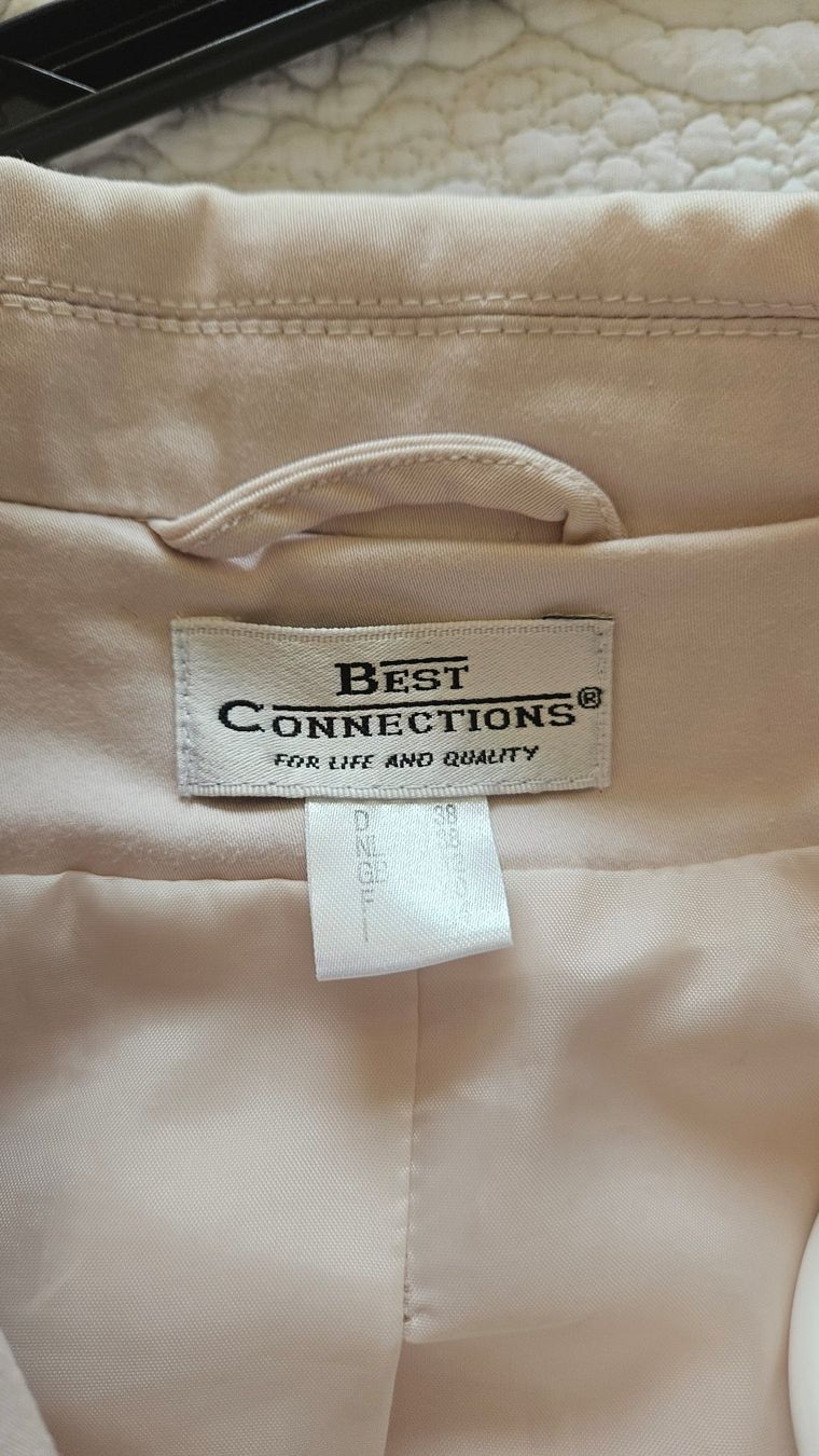 Giacche: Jacke Blazer Grösse 38 hellbeige - Roséton Baumwolle – Usato da Gossau ZH venduto da fashiontwo 5