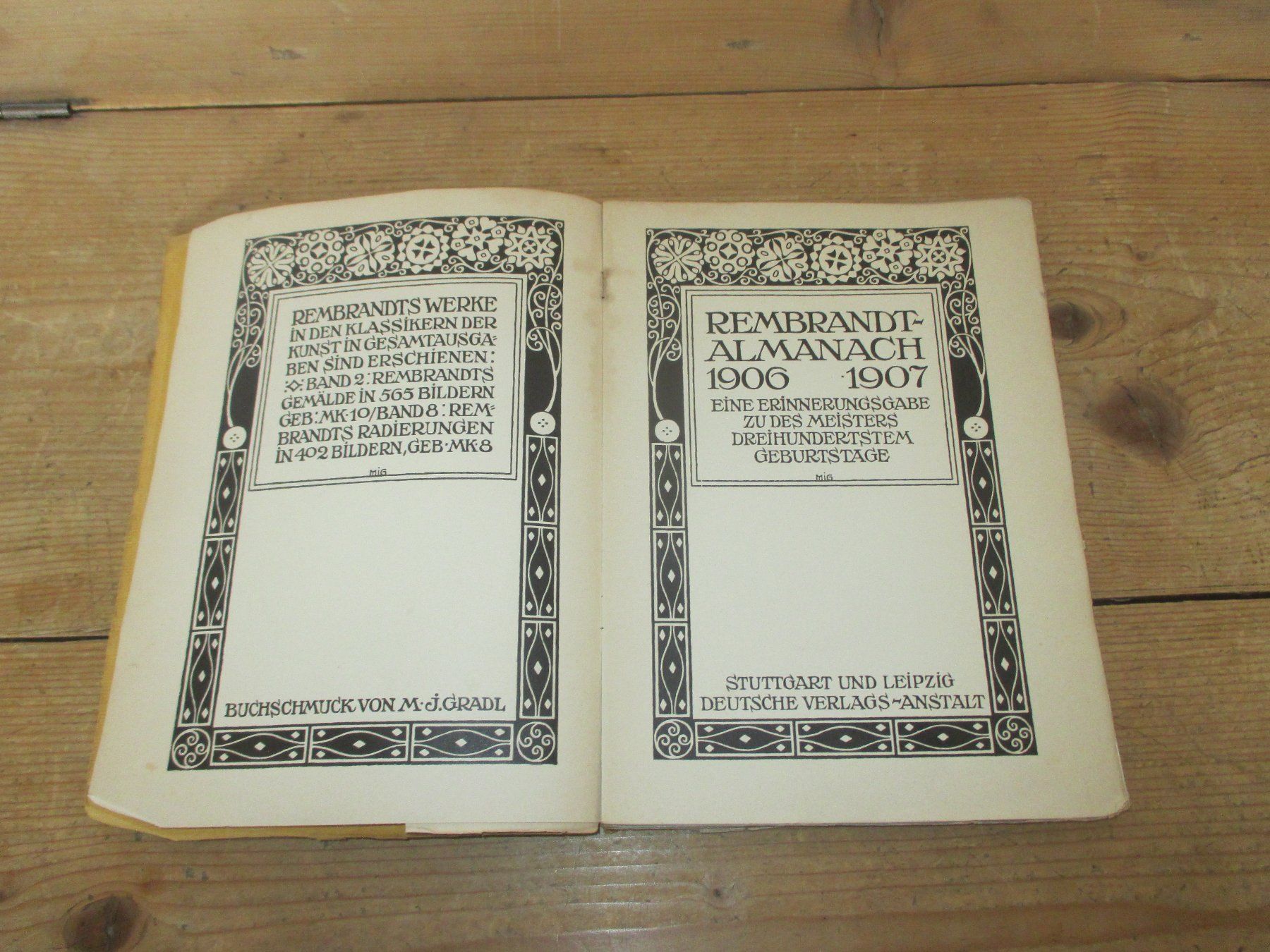 Libri: Rembrandt Almanach 1906/07 – Difettoso da Flims - Dorf venduto da Stagediver 2
