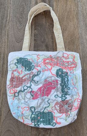 Bunte Handgemachte Stofftasche  Unikat 
