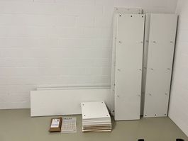 IKEA KALLAX Regal Einzelelemente +Zubehör Weiss Demontiert