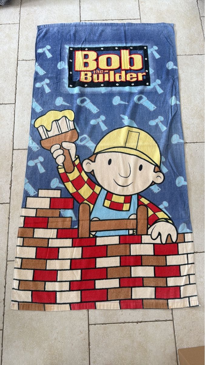 Serviettes de bain: Serviette de plage Bob le Bricoleur pour enfant – D'occasion à Blonay par Simba1094