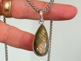 Collier avec labradorite - Élégant & Naturel!