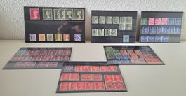 Lot Briefmarken GB Firmenlochungen