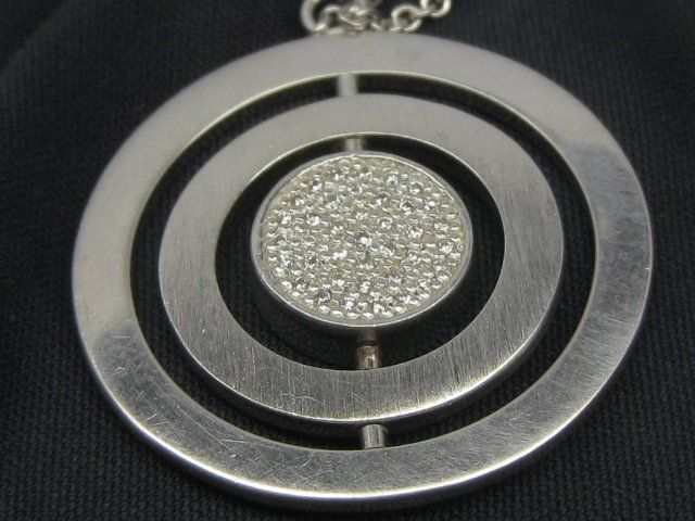 Esprit Ciondoli: Silber Kette Collier 925 Anhänger drehbare Ringe Esprit – Usato da Ermatingen venduto da Decovin 5