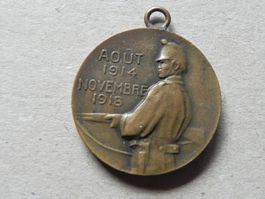 Medaille Schweiz Militär Grenzbesetzung Monthey VS 1914-1918