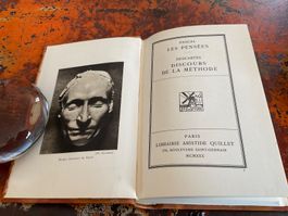 Pascal Les Pensées / Descartes Le discours Reliure cuir
