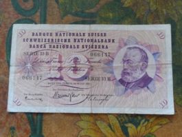 SUISSE  10  Francs  1963  (6147)  Billet
