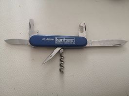 Victorinox Offiziersmesser, blau, 40 Jahre Karit Chemie