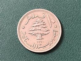 Libanon 10 Piastres 1961 Münze