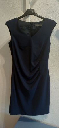 Esprit blue elegant dress with draped detail, 10 UK size