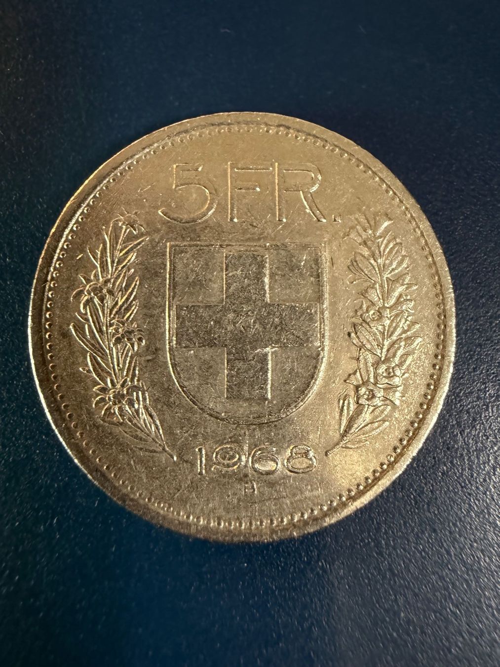 Tutti le monete: Fr. 5.--, Fünflieber 1968 – Usato da Oberhasli venduto da Sicurezza 1