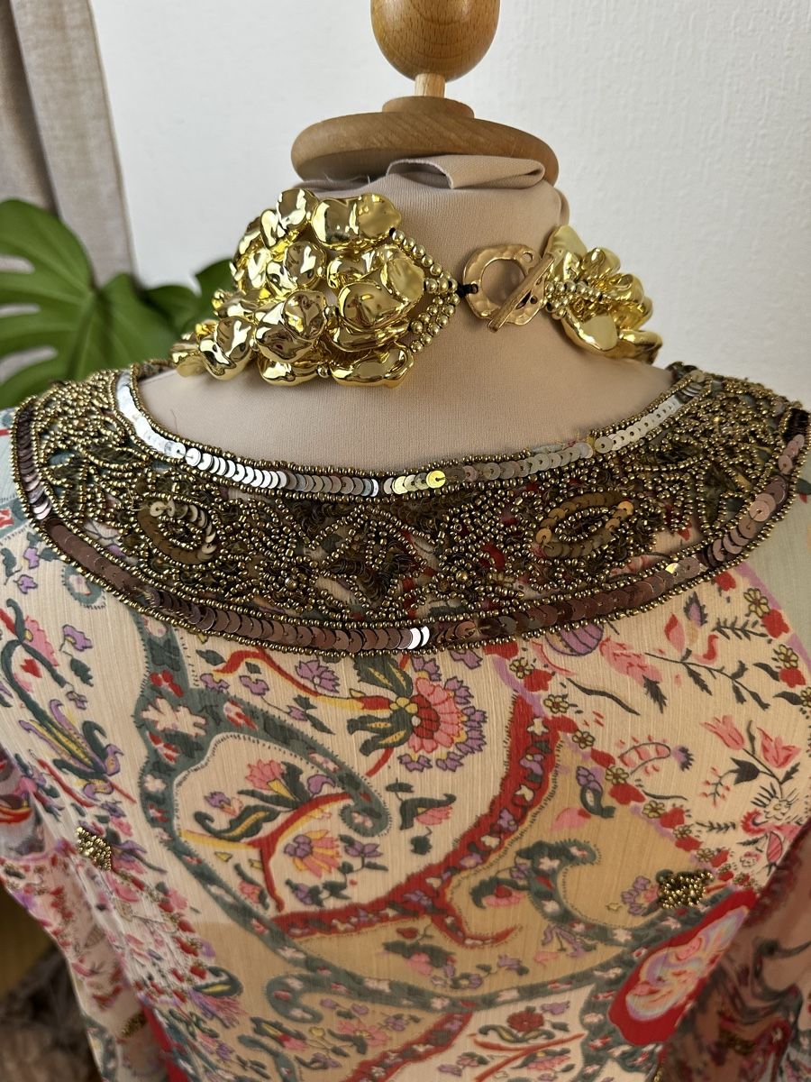 Tuniche: Robe mi-longue imprimée perles sequins taille M – Nuovo (secondo la descrizione) da Châtelaine venduto da Alexandra.jankowski 6