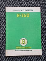 Original Betriebsanleitung Traktor Hürlimann H-360 franz.