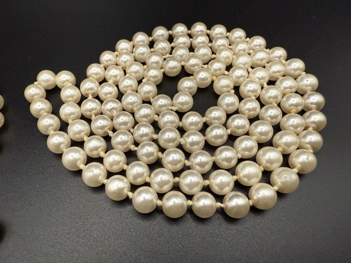 Catenine: 2 Elegante Vintage Perlenketten – Usato da Lamone venduto da LaCantinaMagica 3