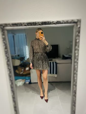 Zara animalier dress