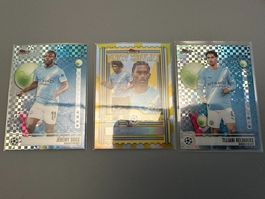 ManCity – 3-Karten-Lot, Topps Finest UEFA Club Competitions