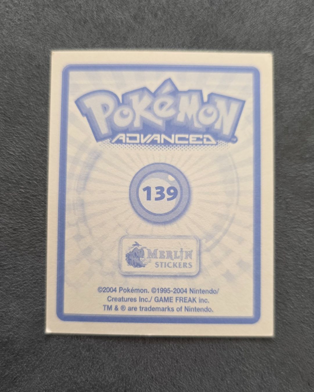 Pokémon Carte collezionabili: Pokémon Advanced Merlin Sticker Topps selten – Nuovo (secondo la descrizione) da Roggwil BE venduto da S_Cards 1