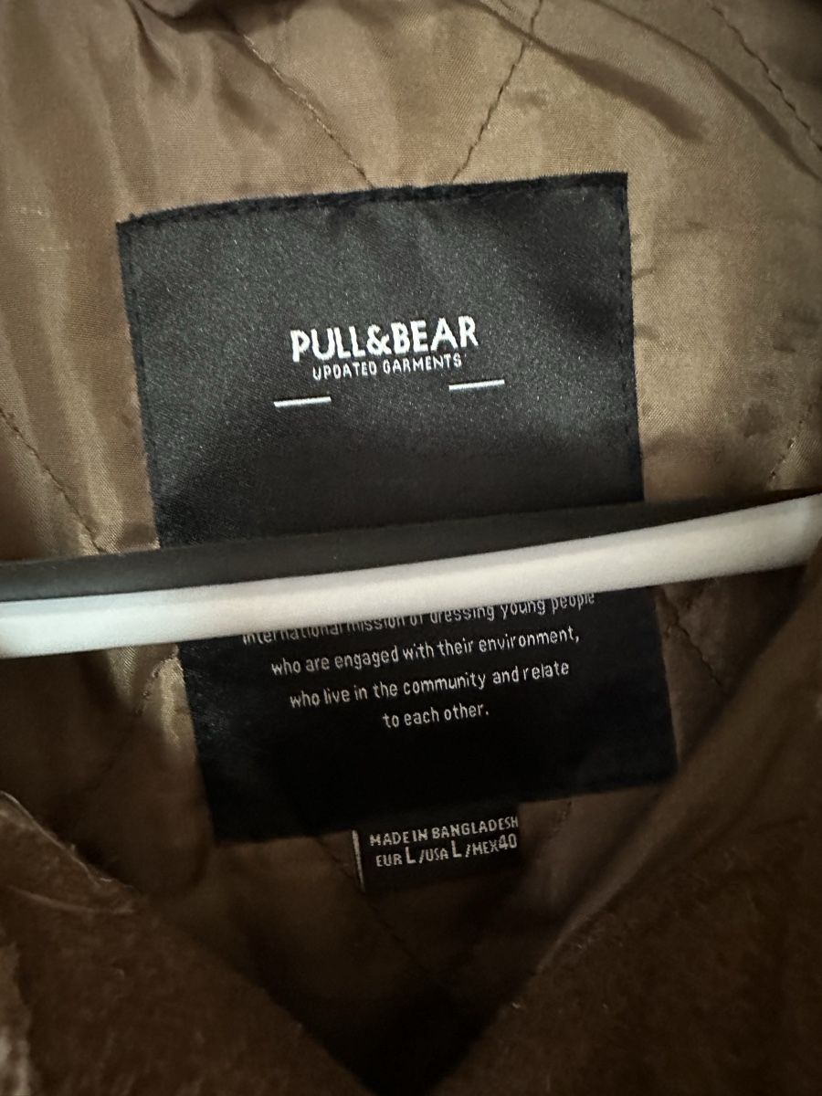 Jacken: Herbstliches Flanellhemd Pull&Bear Gr. L Braun/Weiss kariert – Gebraucht aus Bettlach von Kkalena 1