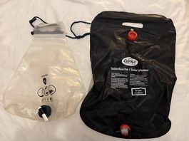 Campingdusche und 10l Wassersack