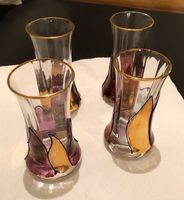 4-er Set Kristall Schnaps-Gläser aus Ungarn
