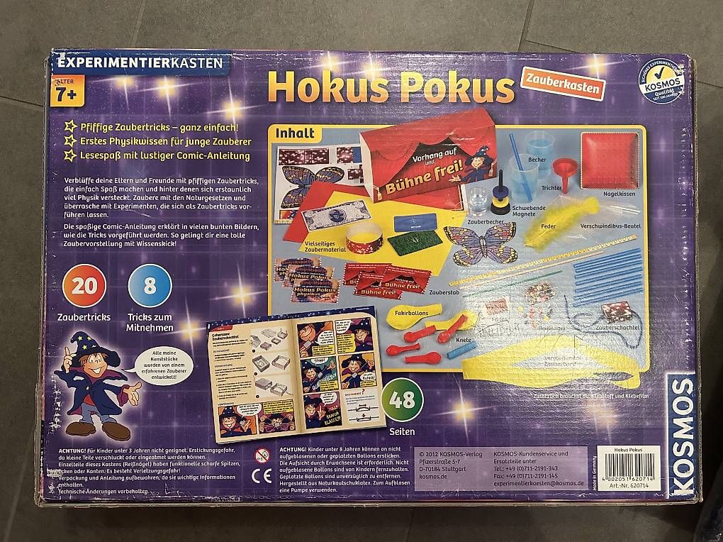 Spiele: Kosmos Hokus Pokus Experimentierkasten neu – Gebraucht aus Gams von Nici23456 1
