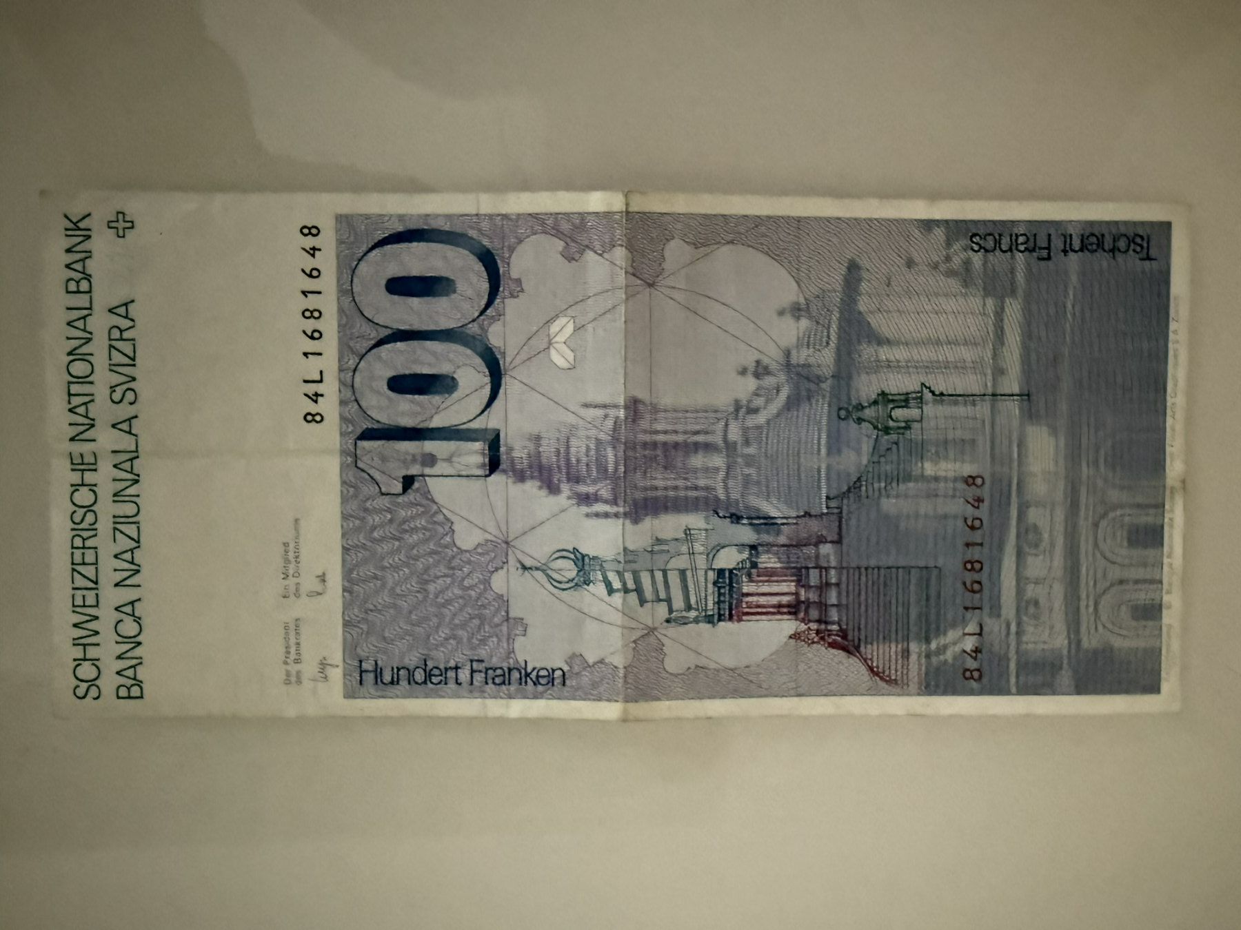 Billets de banque: 100 CHF Note / SNB – D'occasion à Luzern par adri-9 1