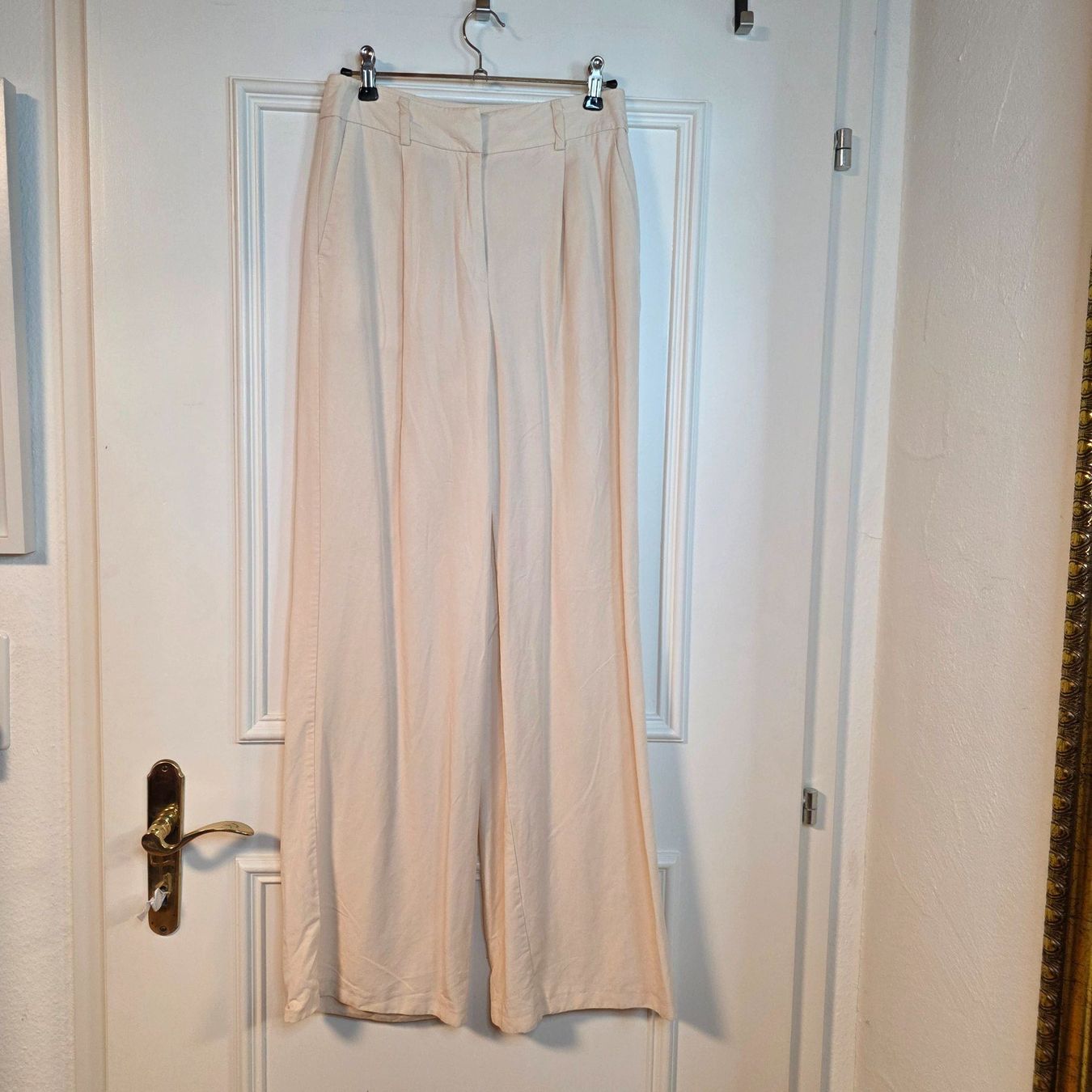 Primark Pantaloni: Primark Lyocell Palazzo Hose Creme Gr. 36/S – Usato da Wald ZH venduto da CapLux