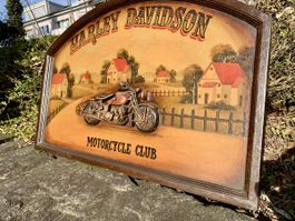 Harley Davidson Schild, Motorrad Club, Deko, Top Zustand!