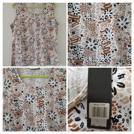 Trägershirt braun Gr. L - Marinello - Spendenaktion