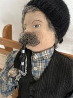 Sasha Puppe "Grossvater ufem Bänkli" detailtreue Handarbeit