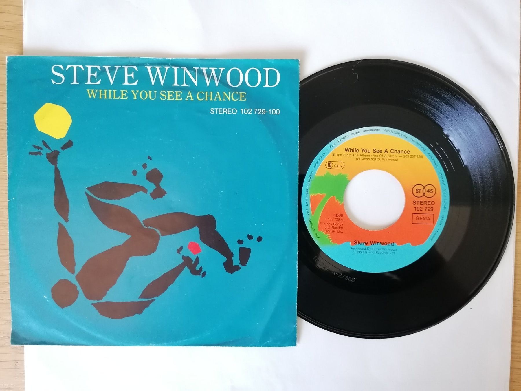 Dischi in vinile: Steve Winwood - While You See a Chance - Single Vinyl – Usato da Beinwil am See venduto da Funkthesizer