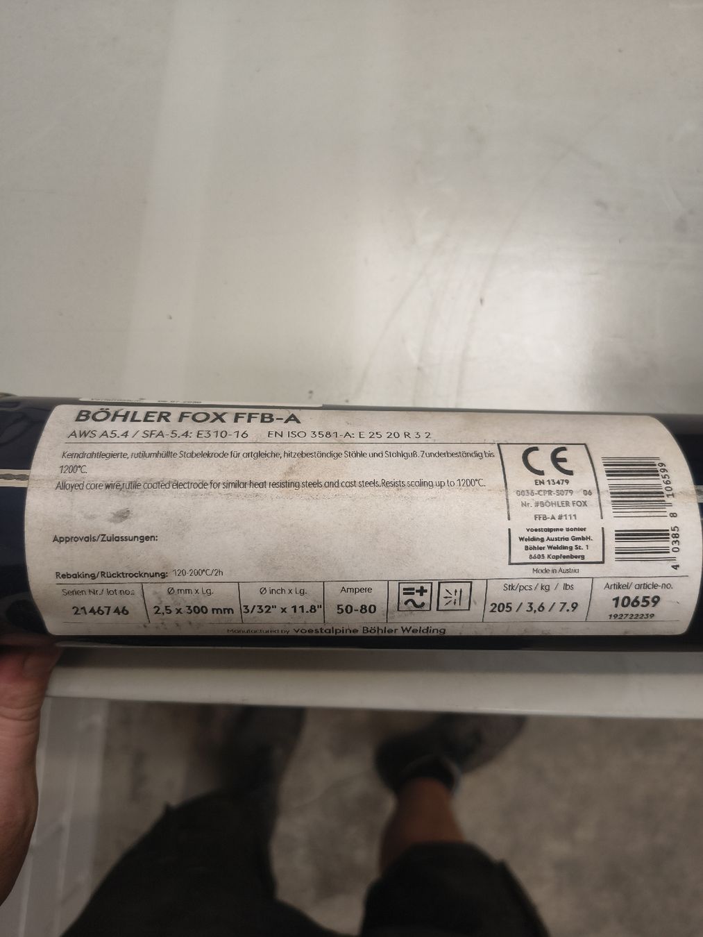 Postes à souder: Schweiss Elektroden Böhler FOX FFB-A – Neuf (Voir description) à Aadorf par skaskaboy 1