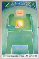 🟡Fussball WM 1982 ESPANA ZARAGOZA Original VINTAGE Poster