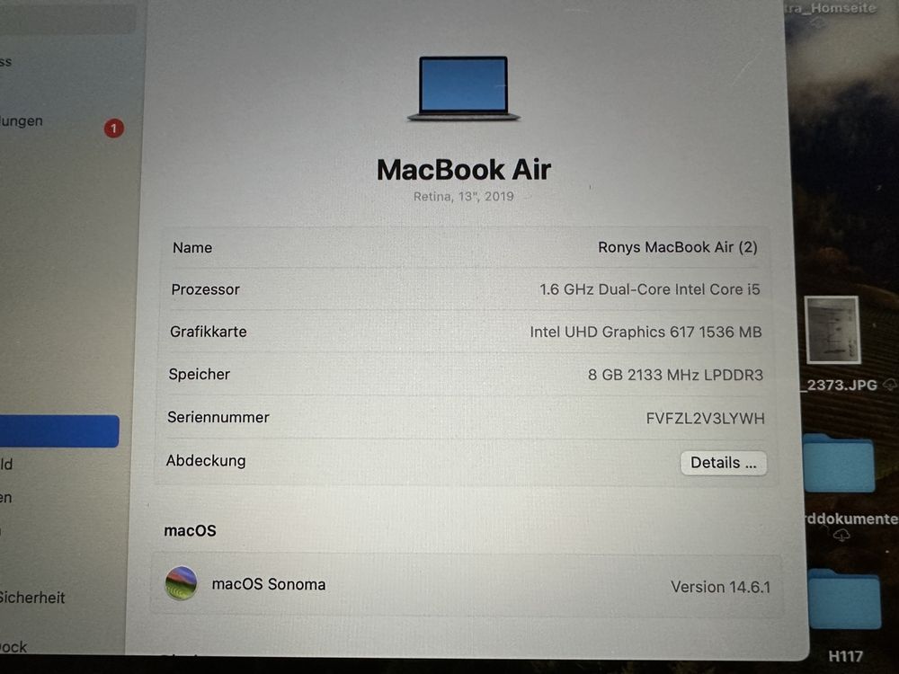 Apple Notebook: Mac Book Air 13Zoll – Usato da Alpnach-Dorf venduto da Skai0 7