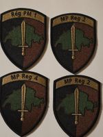 4x Badges Militar Polizei Reg 1/2/4/2 Klett neu